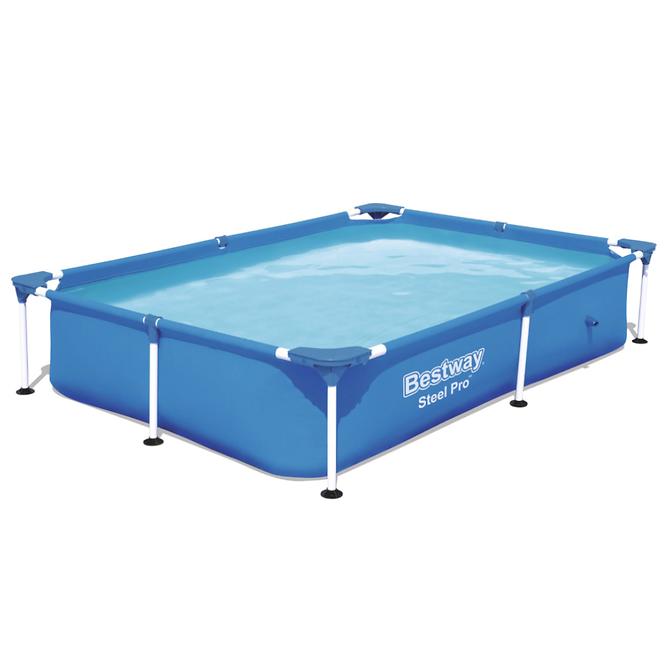 Bazen s okvirom Steel Pro, pravokutni, 221 x 150 x 43 cm, 56401