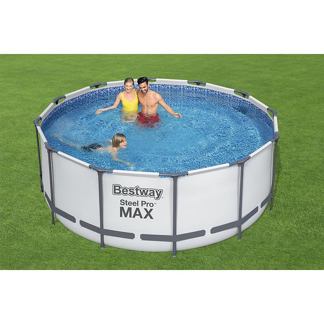 Bazen s metalnom konstrukcijom i pumpom, Steel Pro Max, okrugli, 366 x 122 cm, 56420