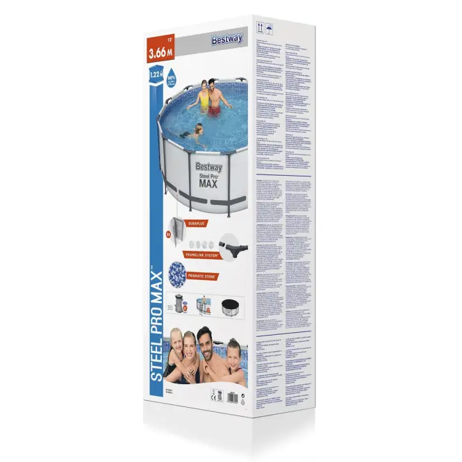 Bazen s metalnom konstrukcijom Steel Pro Max 3,66x1,22m s priborom, Bestway 56420,9