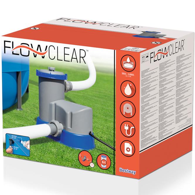 Pumpa s kartuša filterom Flowclear Bestway 5.678 L/H 58389