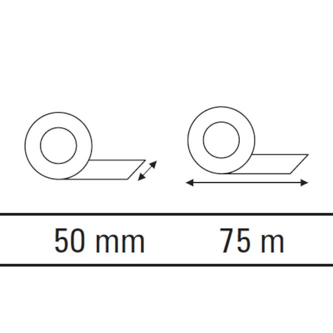 Papirnata traka za prekrivanje fuga 50 mm/75m Motive