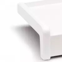 Završna kapa PVC za čeličnu prozorsku dasku bijela
