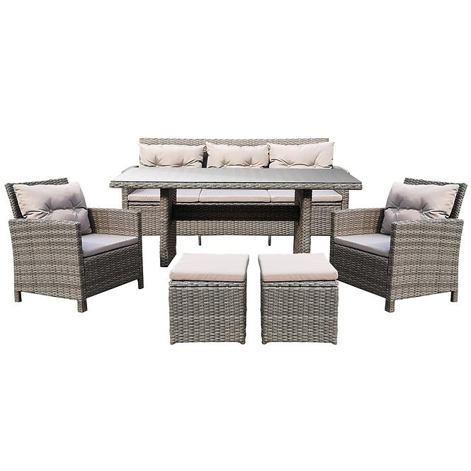 Set od umjetnog ratana New York sivi