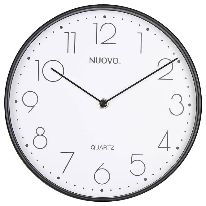 Zidni sat Nuovo promjer 25x45 cm crni