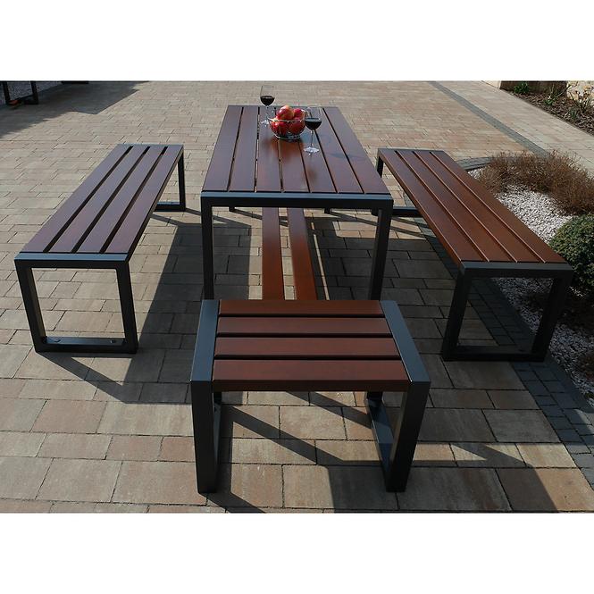 Moderna drvena stolica bez naslona palisander
