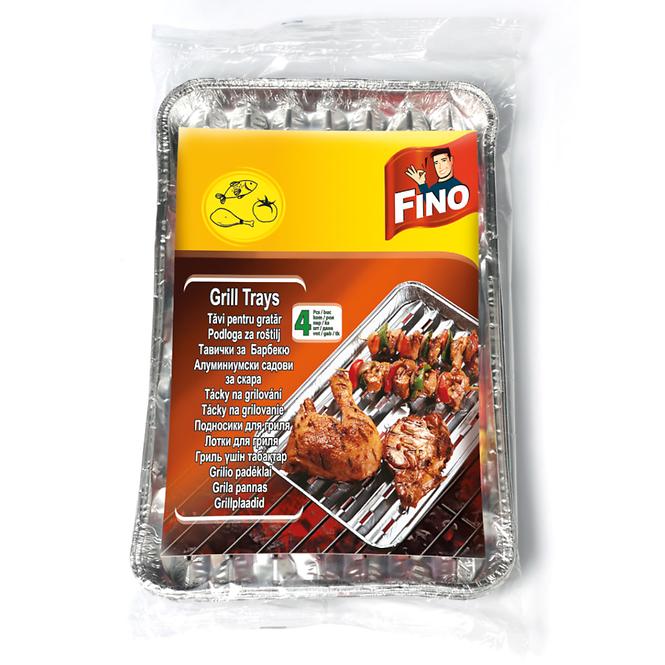 Aluminijske posude za grill Fino 35x23 cm 4 kom
