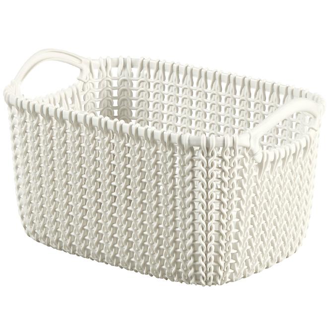 Pravokutna košarica xs knit 3l 226394 krem