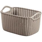 Pravokutna košarica xs knit 3l 226169 sivo smeđa