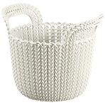 Okrugla košarica xs knit 3l 226385 krem