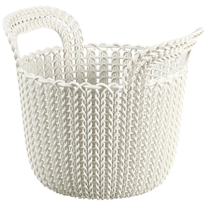 Okrugla košarica xs knit 3l 226385 krem