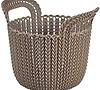 Okrugla košarica xs knit 3l 226398 sivo smeđa