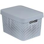 Spremnik s poklopcem infinity 17l 229168 svijetlo sivi