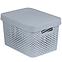 Spremnik s poklopcem infinity 17l 229168 svijetlo sivi
