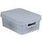 Spremnik s poklopcem infinity 11l 229163 svijetlo sivi