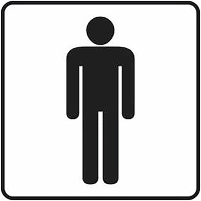 Folija inverzna/prozirna - WC za muškarce
