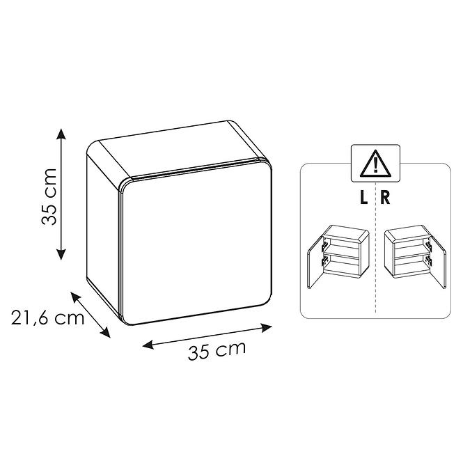 Viseći ormarić Cube Aruba (831)