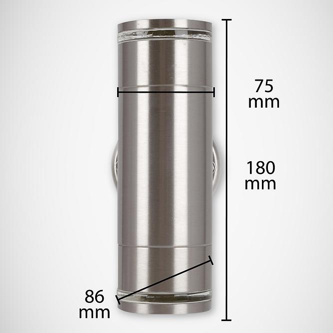 VRTNA LAMPA TARAS WLL 03570 2xGU10 INOX K2