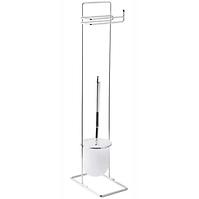 Stalak za WC četku i papir Basic Square krom 07559