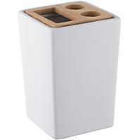 Čaša za četkice za zube Pure bijela 06578