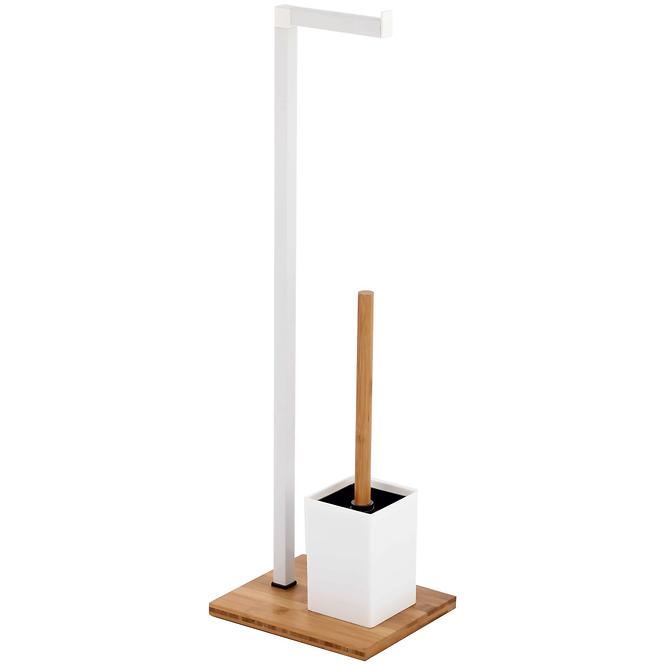 Držač toaletnog papira i WC četke Pure bijeli 07619