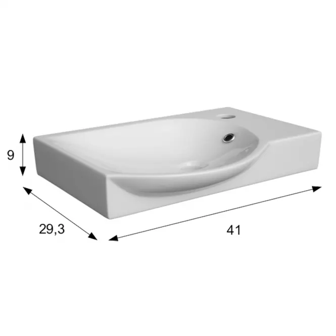 Umivaonik Tummy 40 bijela