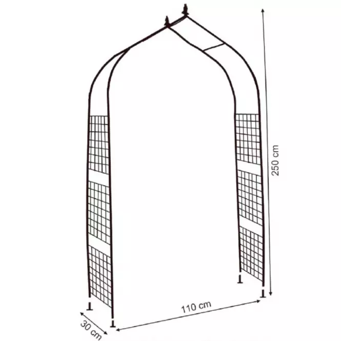 Ark za ruže GA-B 110x30x250