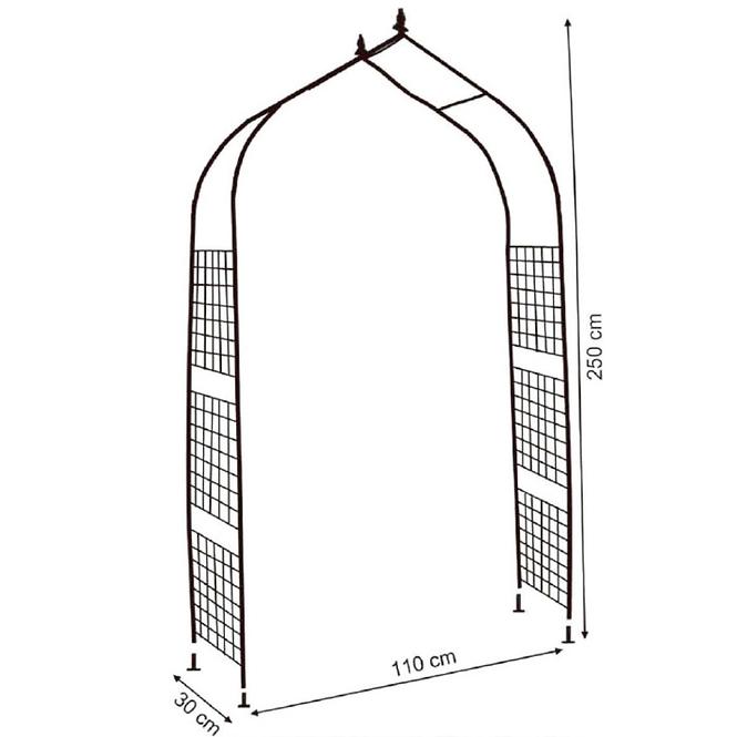 Ark za ruže GA-B 110x30x250