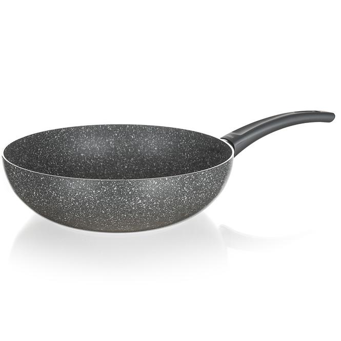 Wok tava aluminijska 28x8cm Granite 40051228
