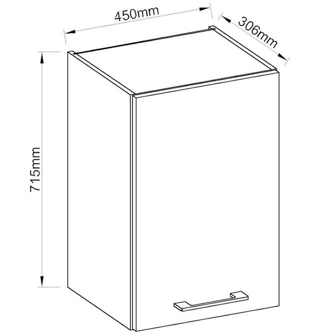 Kuhinjski ormar Vigo bijeli HG 45G-72 1F