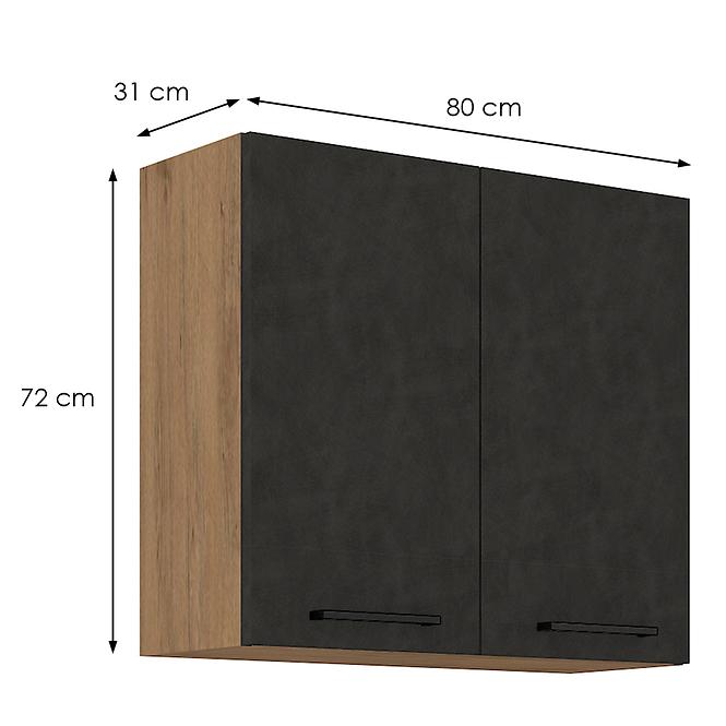 Kuhinjski ormar Vigo grafit 80G-2F