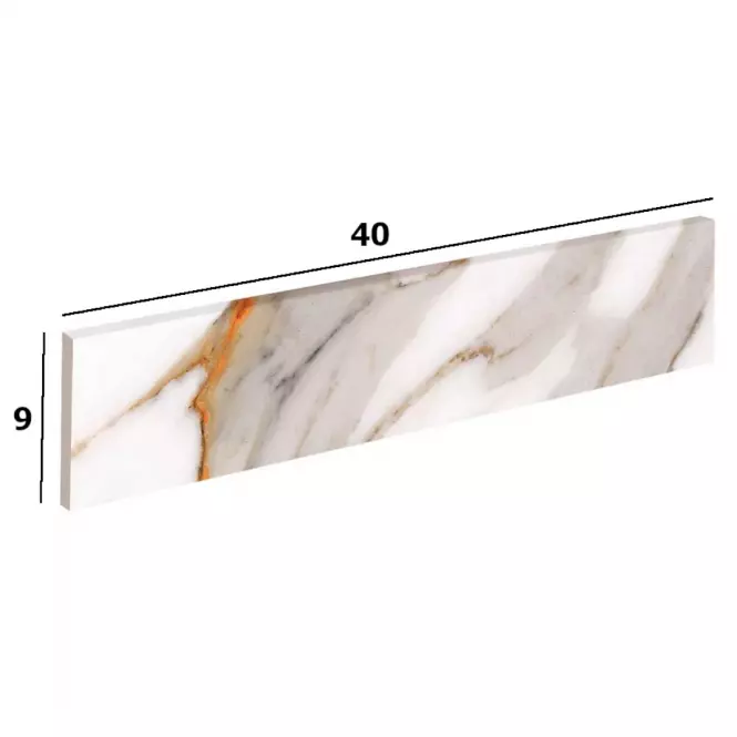 Cokl Rodapie Marbles Calacatta 9/40