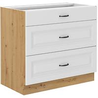 Kuhinjski ormar Stilo bijeli mat / zanatski 80D 3S BB