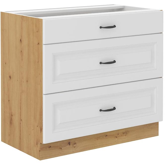 Kuhinjski ormar Stilo bijeli mat / zanatski 80D 3S BB