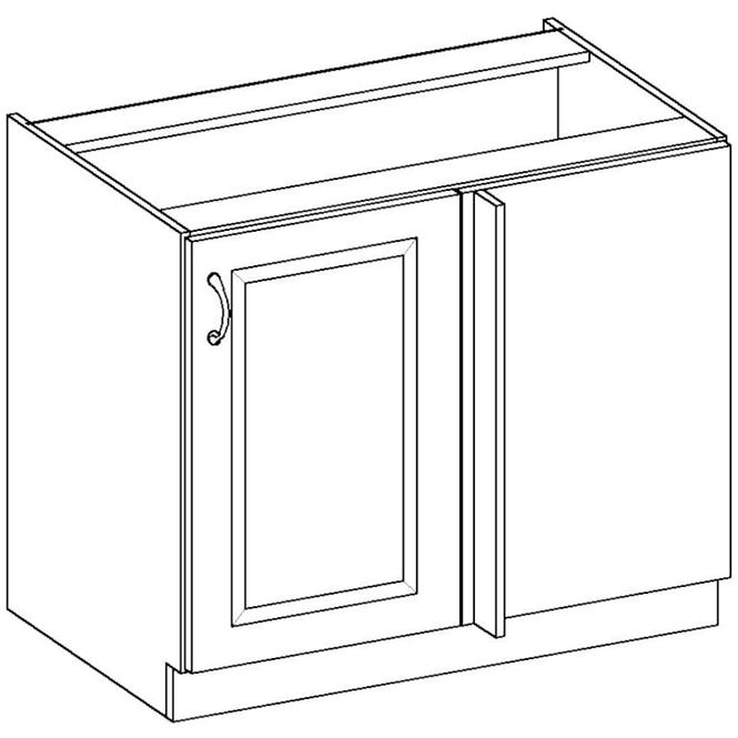 Kuhinjski ormar Stilo bijeli mat / zanatski 105 ND 1F BB
