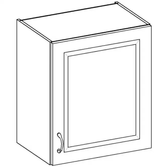 Kuhinjski ormar Stilo bijeli mat / zanatski 60G-72 1F,2
