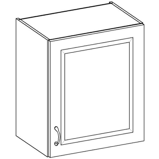 Kuhinjski ormar Stilo bijeli mat / zanatski 60G-72 1F