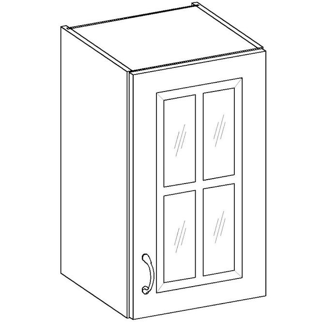 Kuhinjski ormar Stilo bijeli mat / zanatski 40GS-72 1F