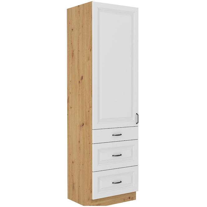 Kuhinjski ormar Stilo bijeli mat / zanatski 60DKS-210 3S 1F