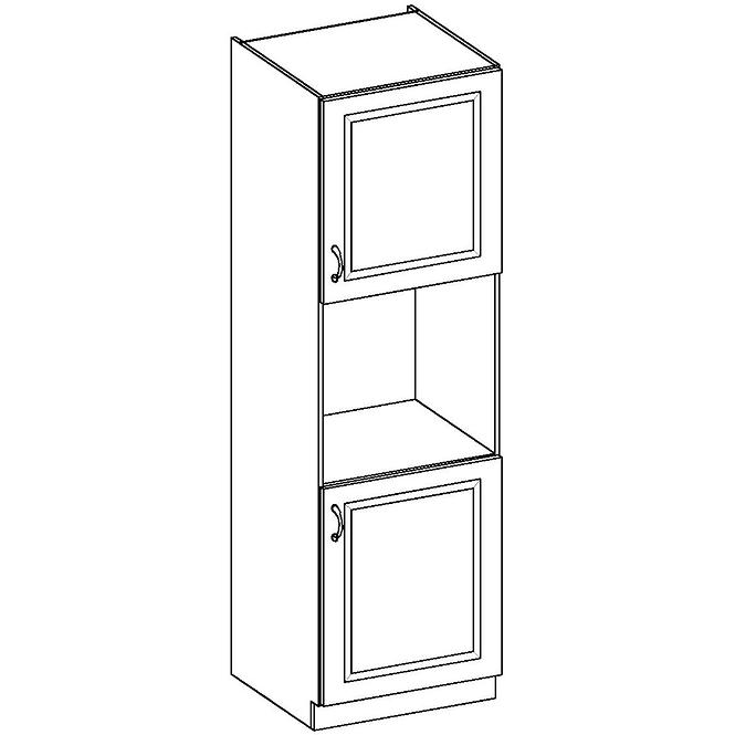 Kuhinjski ormar Stilo bijeli mat / zanatski 60DP-210 2F