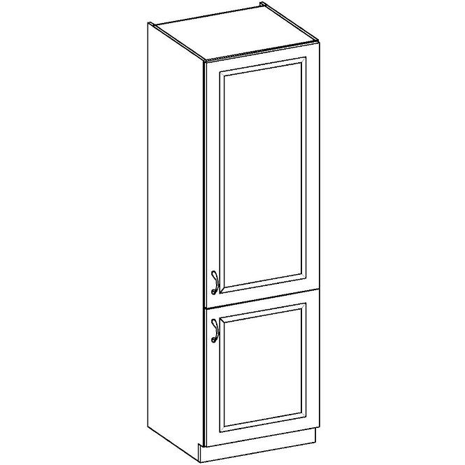 Kuhinjski ormar Stilo bijeli mat / zanatski 60DK-210 2F