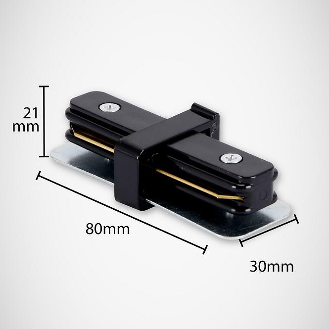 Konektor za tračnu rasvjetu Connector L black 02516