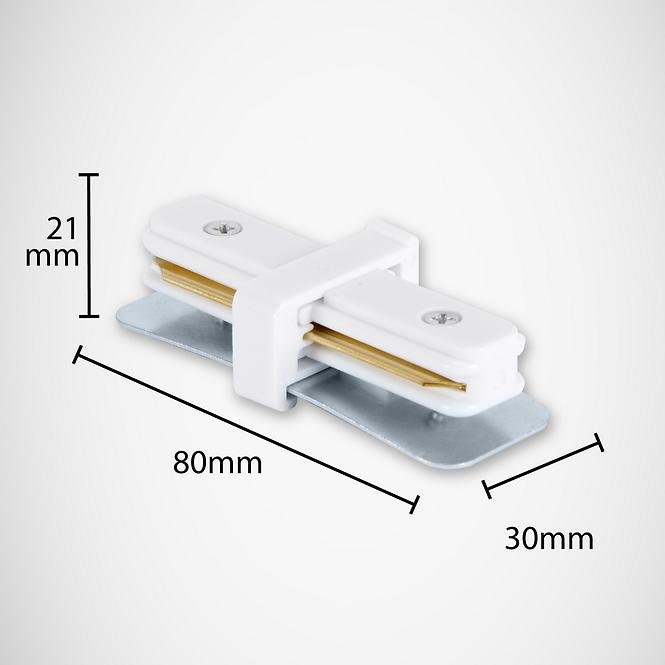KONEKTOR I ZA PROFIL ZA LED TRAKU BIJELI 02515
