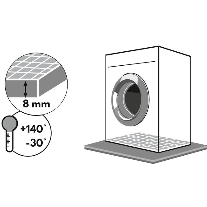 Antivibracijska podloga 8 mm 60x60 cm crna,2