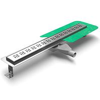 Linearni odvod za tuš kabine Vent 1000 szlif