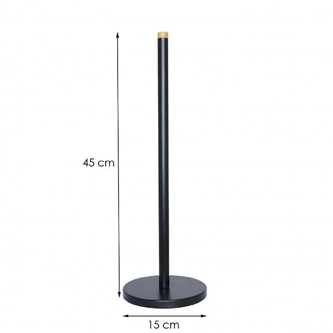 Stalak za toalet papir bambus P SP1-BLK-B crni