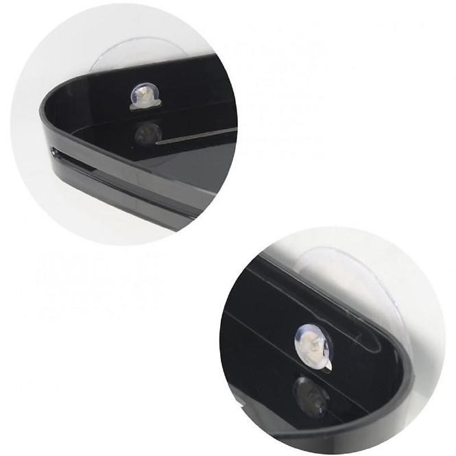 KOŠARICA PVC KUTNA NA VAKUM CRNA YAPI-KN-BLK