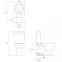 Wc monoblok vertikalni Arteco 682 clean on + wc daska,4