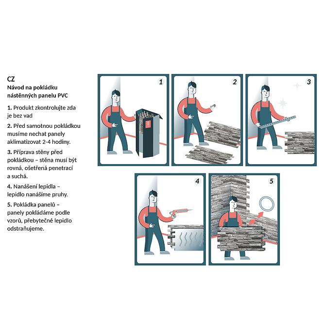 Zidni panel PCV Karelian 98x49,8 cm