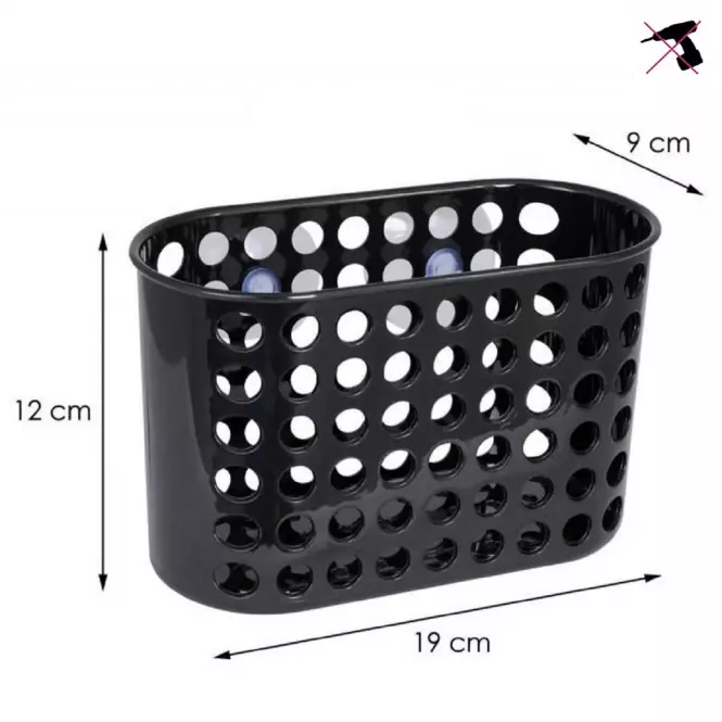 Košarica PVC XL black