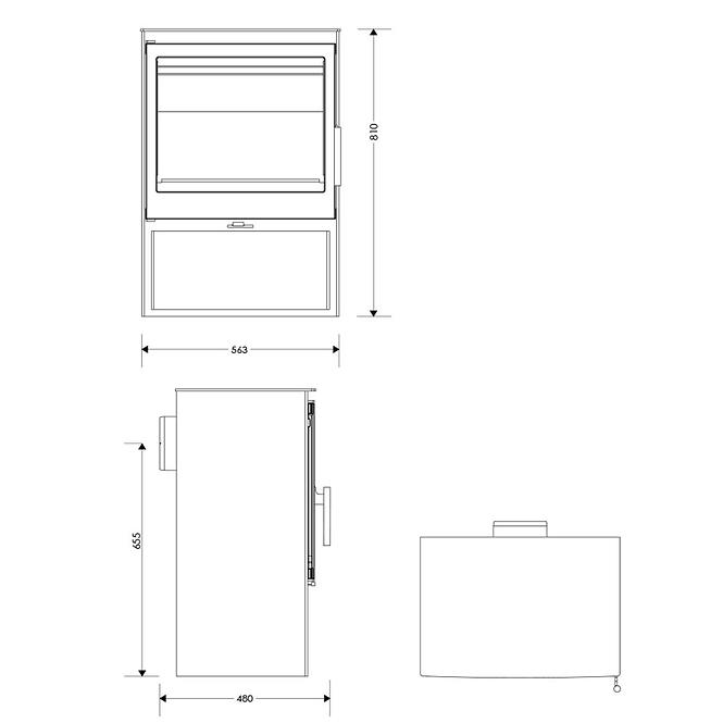 Kaminska peć Bondoufle 7,1 KW Eco Design